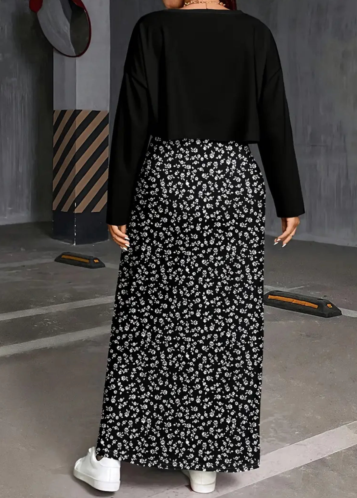 Plus Size 2-piece Long Length Dress Set