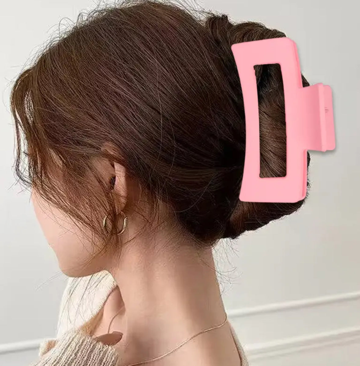 6-pack Large Hair Clips with Hearts