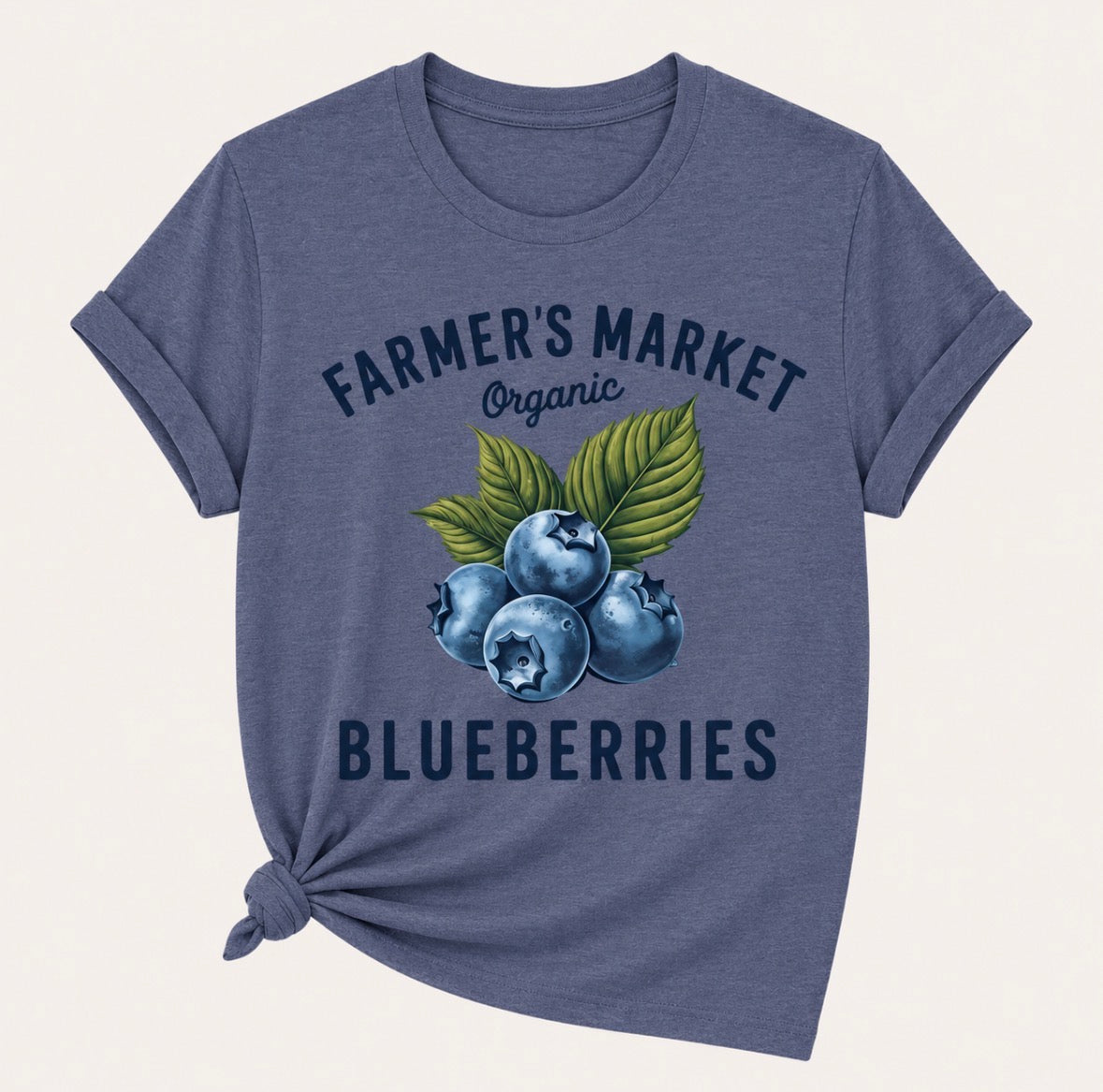 Graphic T-shirt “FARMERS MARKET BLUEBERRIES”