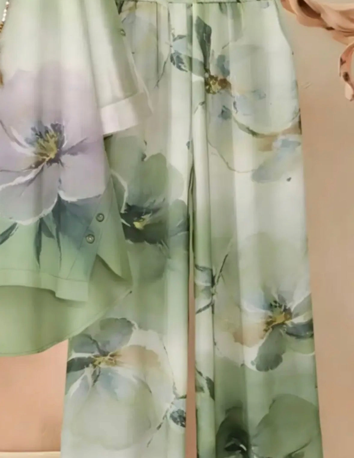 Plus Size 2-piece Asymmetrical Outfit