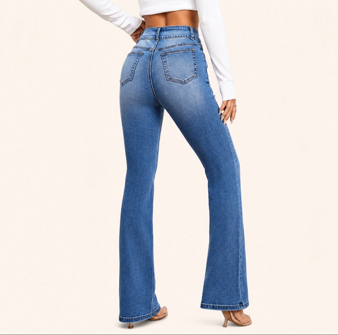 High Waist Bootcut Bell-Bottom Jeans