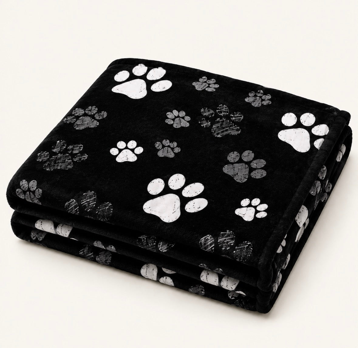 Dog Paw Prints Blanket