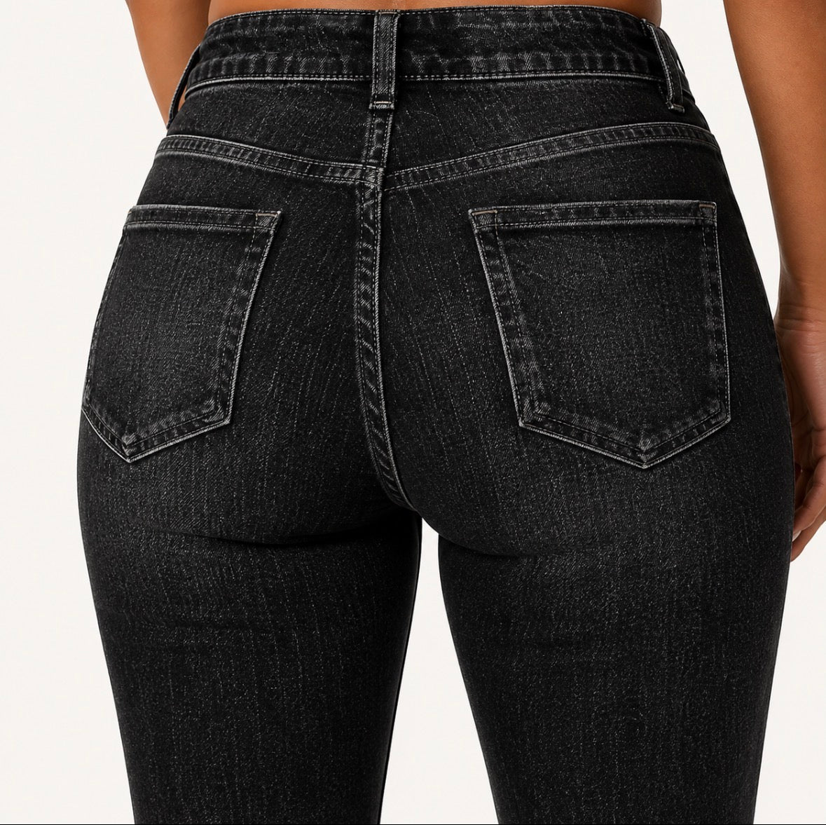 High-Rise Flared Bell-Bottom Jeans