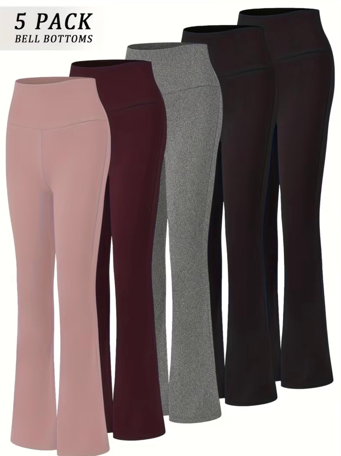5-pack Bell Bottom Leggings (Multi)