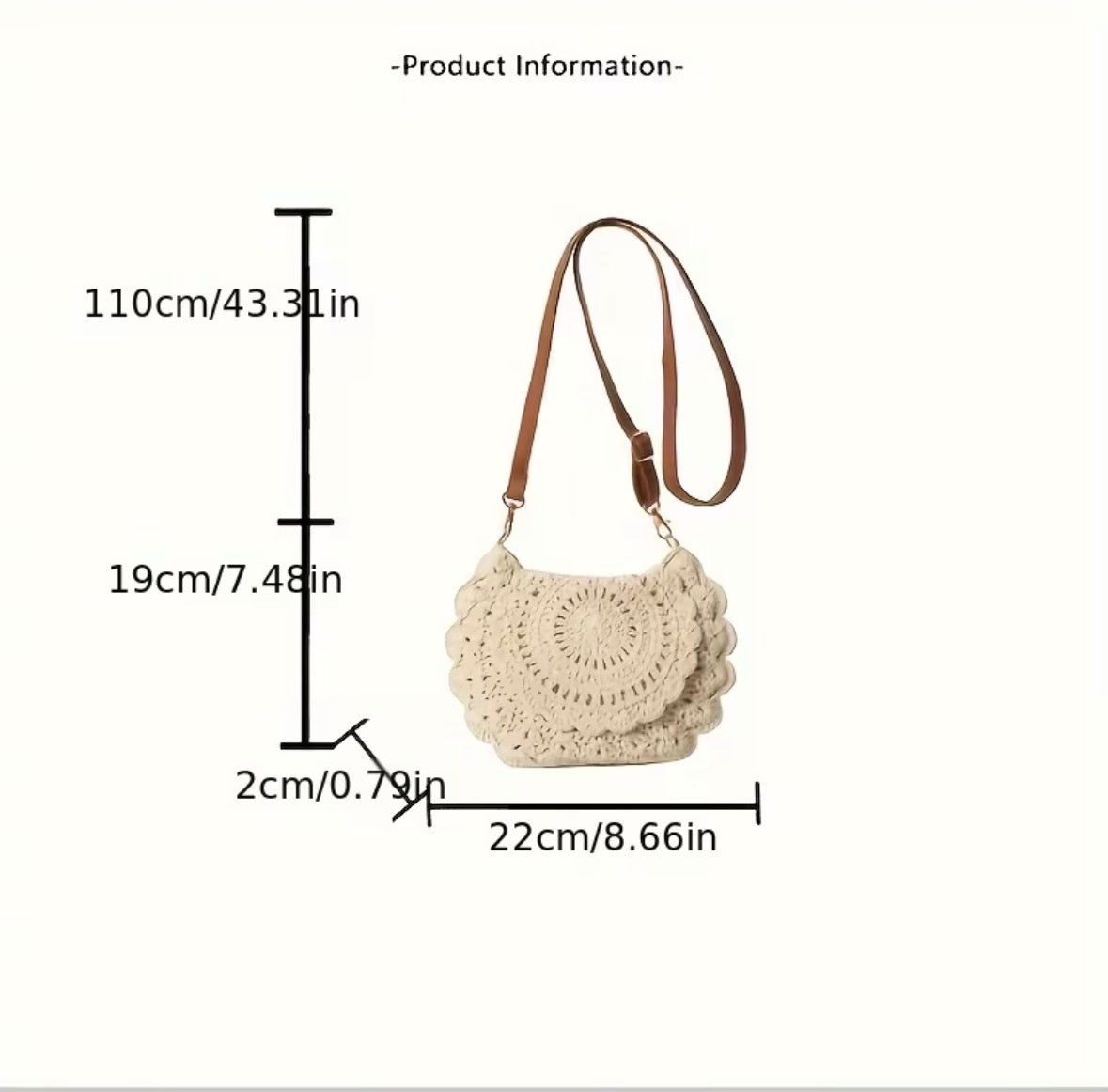 Knitted Saddle Shoulder Bag