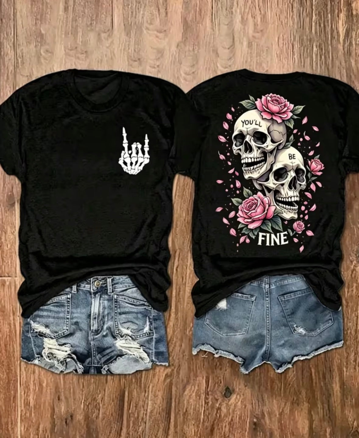 Short Sleeve Graphic T-shirt “You’re Fine”