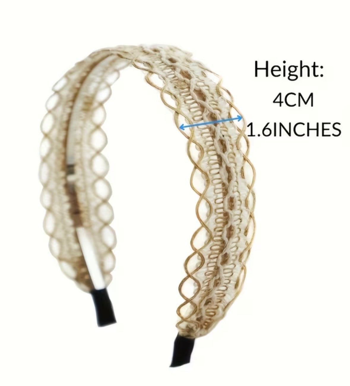 Vintage Boho Twisted Lace Headband