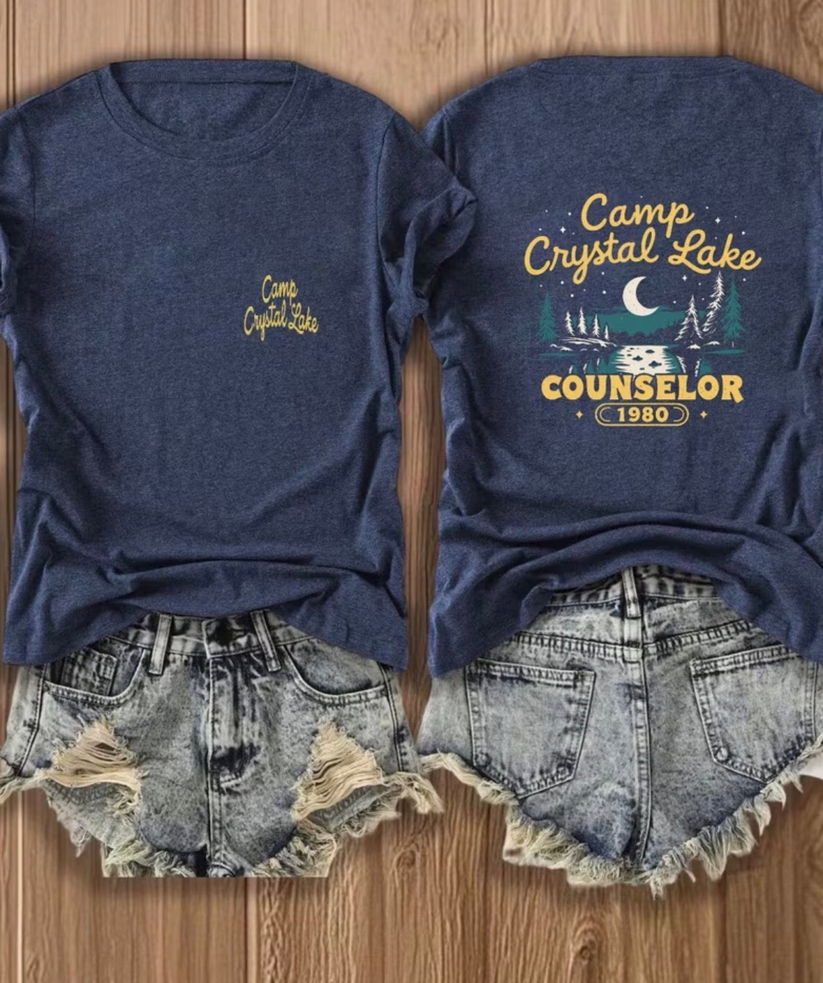 Short Sleeve Graphic T-shirt “Camp Crystal Lake Counselor”