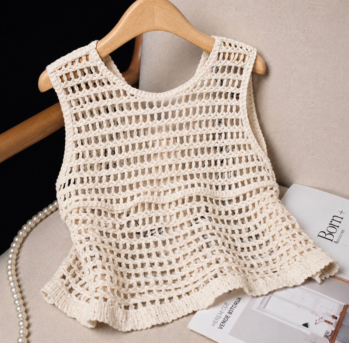 Sleeveless Button Up Vest