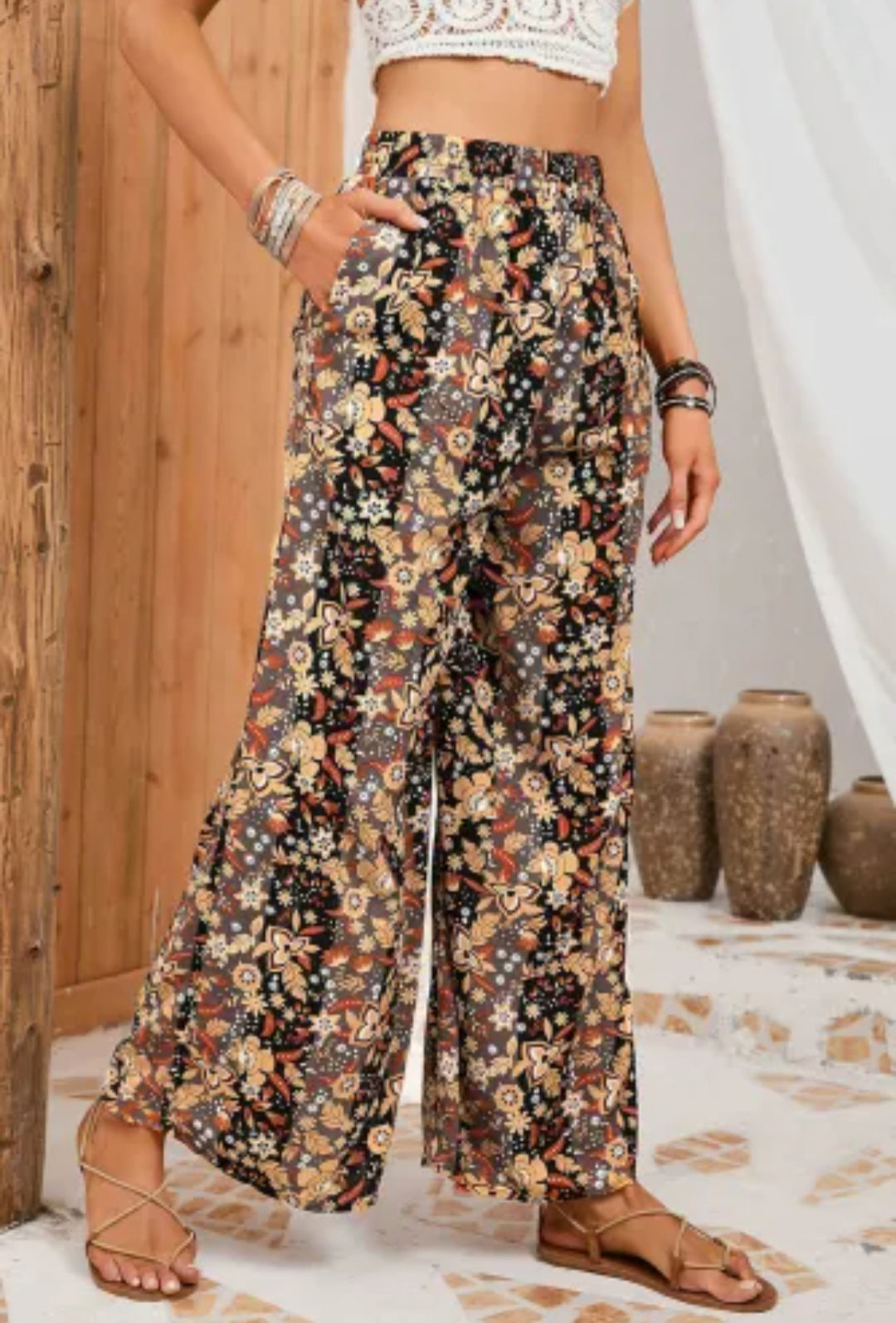 High Waist Wide Leg Pants