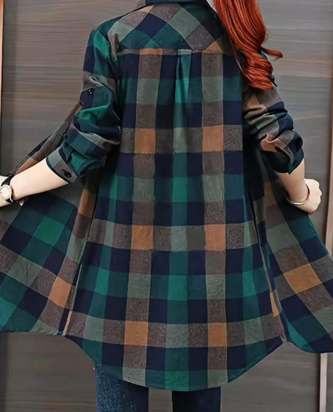 Long Sleeve Plaid Shirt