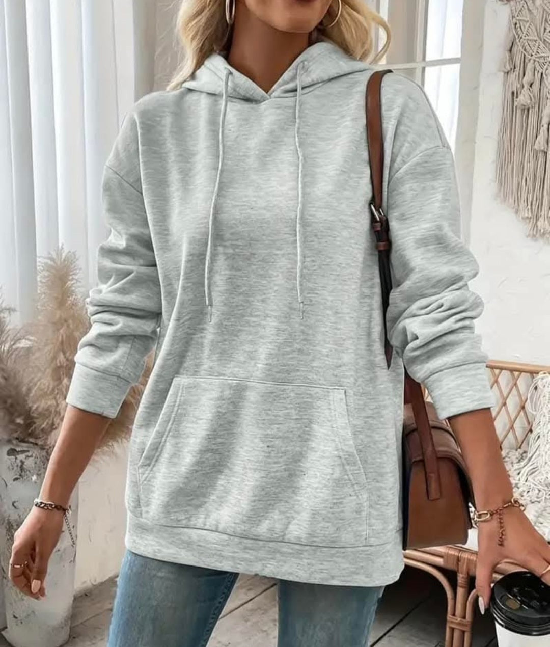 Long Sleeve Hooded Backless Sweatshirt
