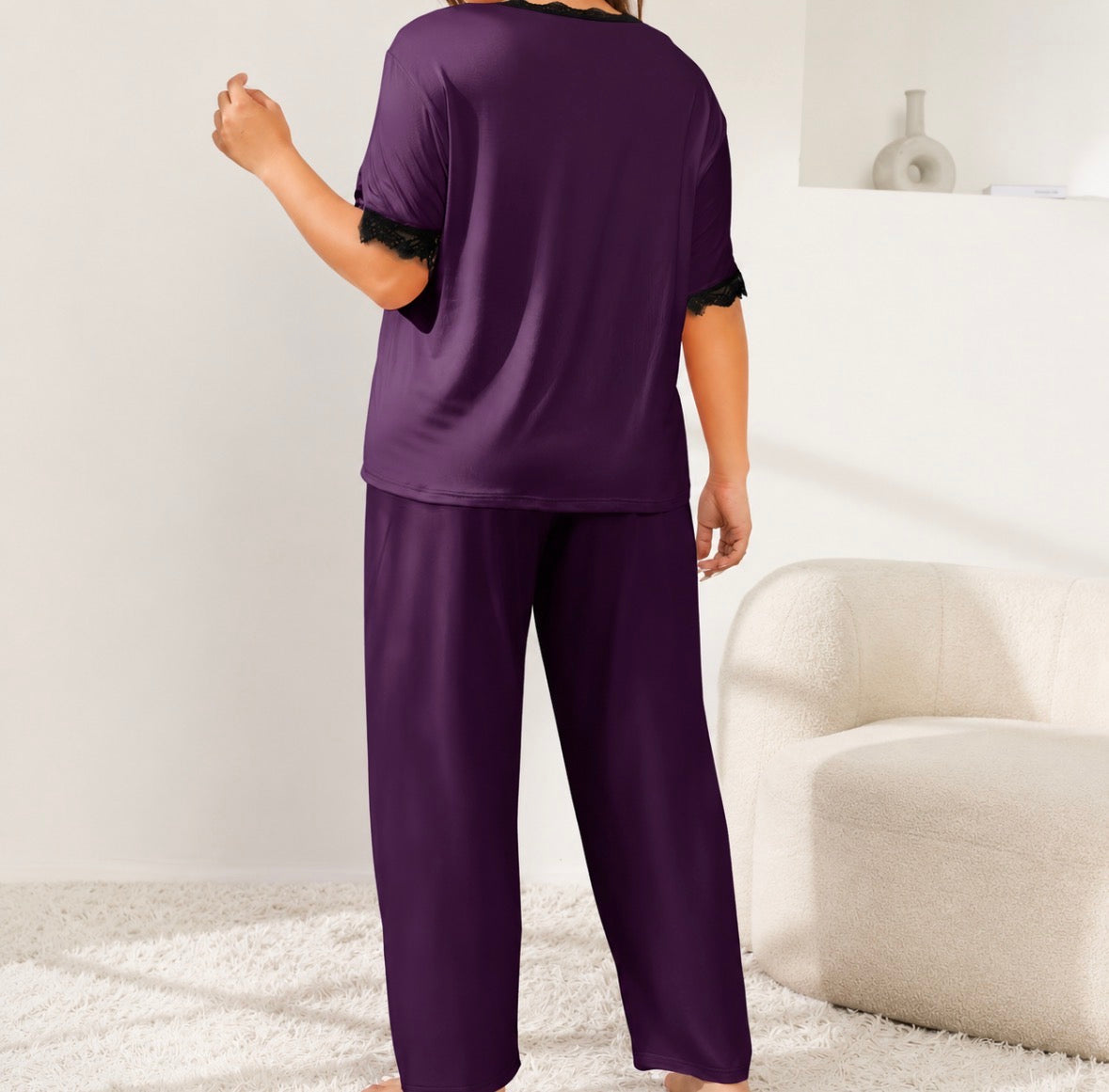 Plus Size 2-piece Pajama Set