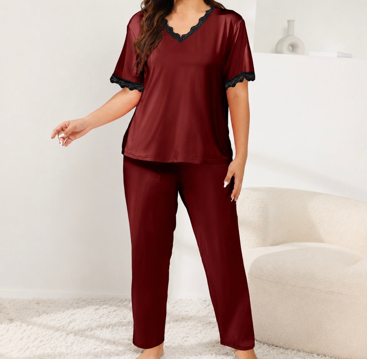 Plus Size 2-piece Pajama Set