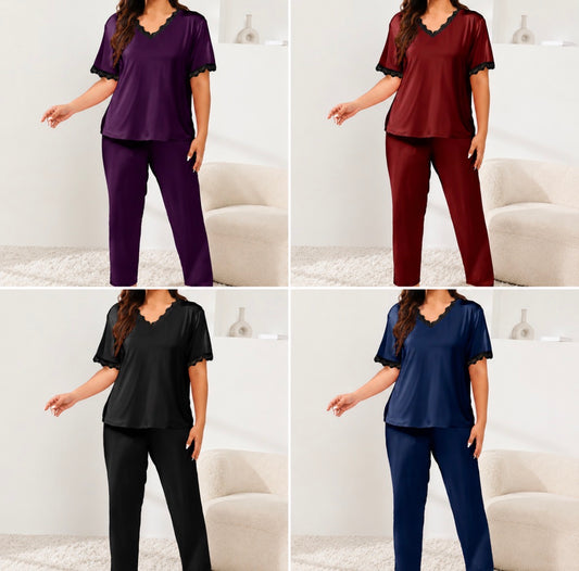 Plus Size 2-piece Pajama Set