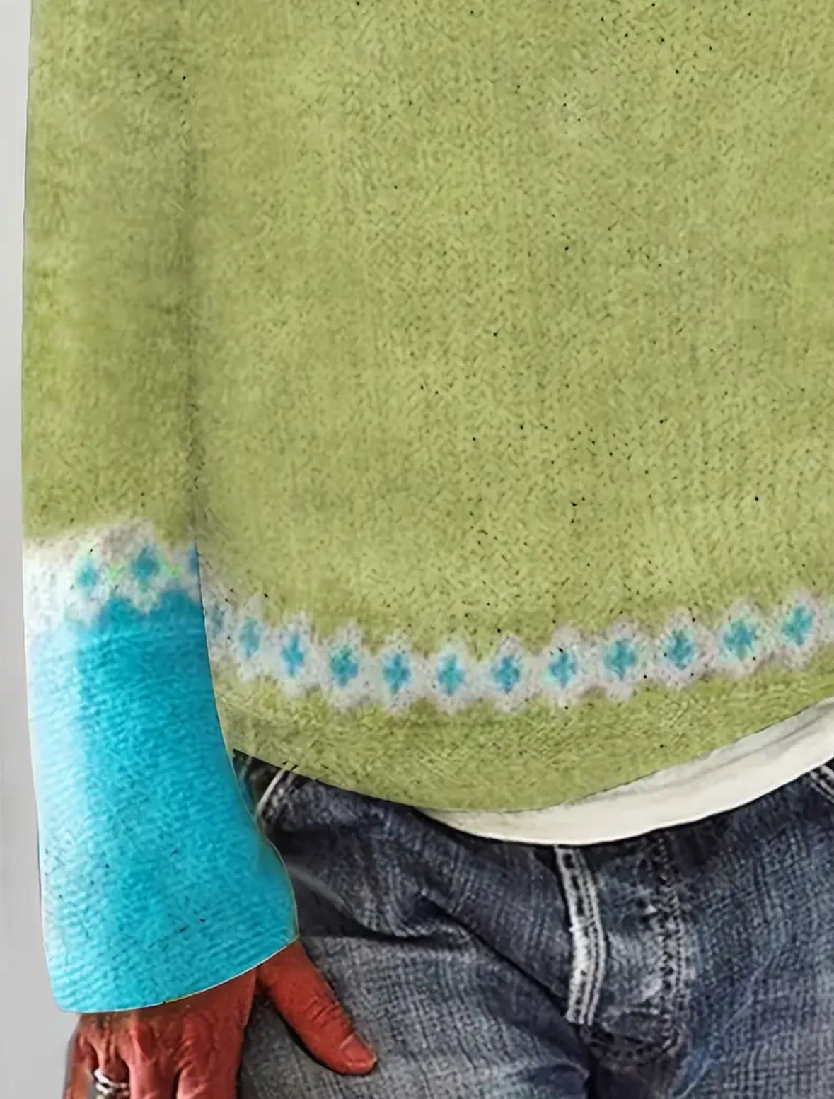 Long Sleeve Crew Neck Pullover Sweater