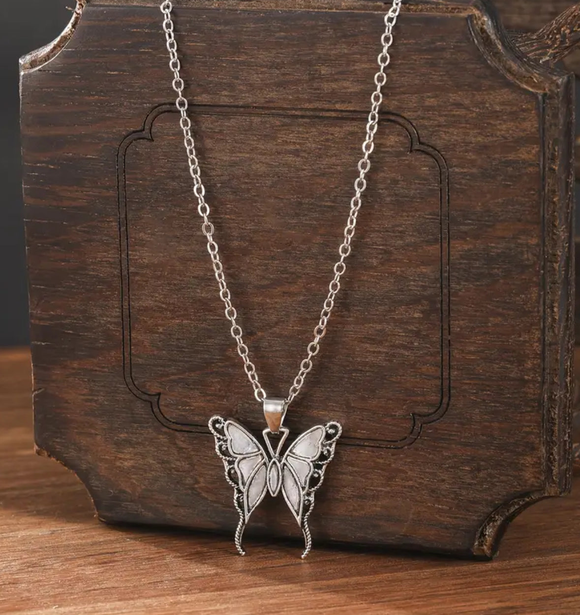 Boho Vintage Butterfly Necklace