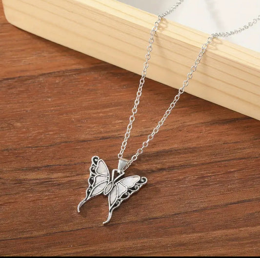 Boho Vintage Butterfly Necklace