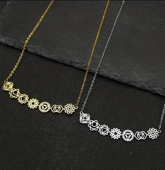 Horizontal 7-Chakra Necklace