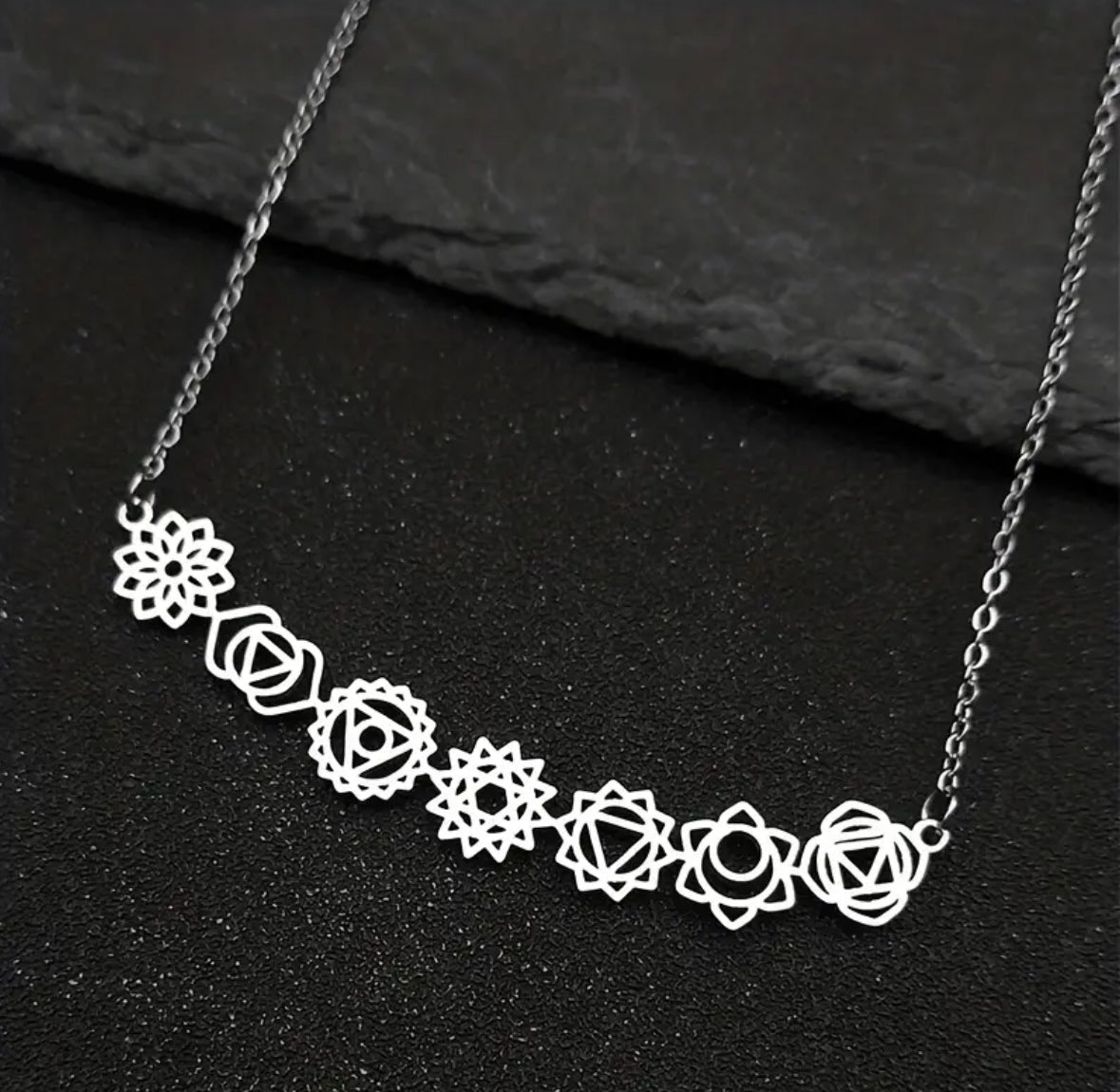 Horizontal 7-Chakra Necklace
