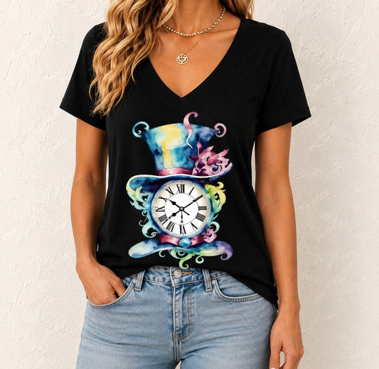 Graphic T-shirt - Mad Hatter Clock