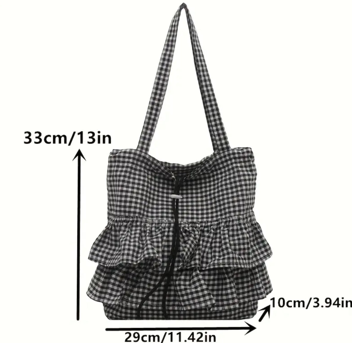 Large Checkered Totebag
