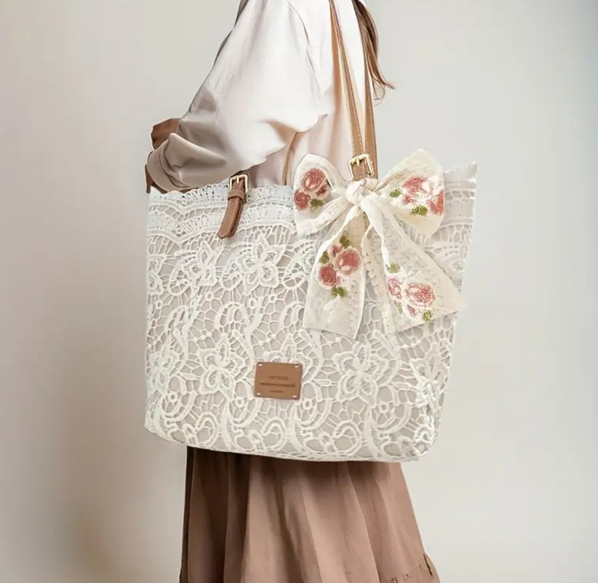Large Lace Totebag