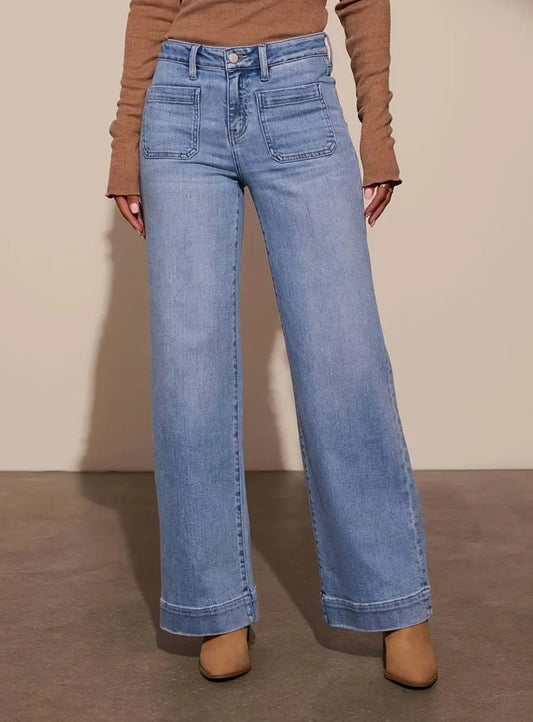 High Waisted Wide-Leg Jeans