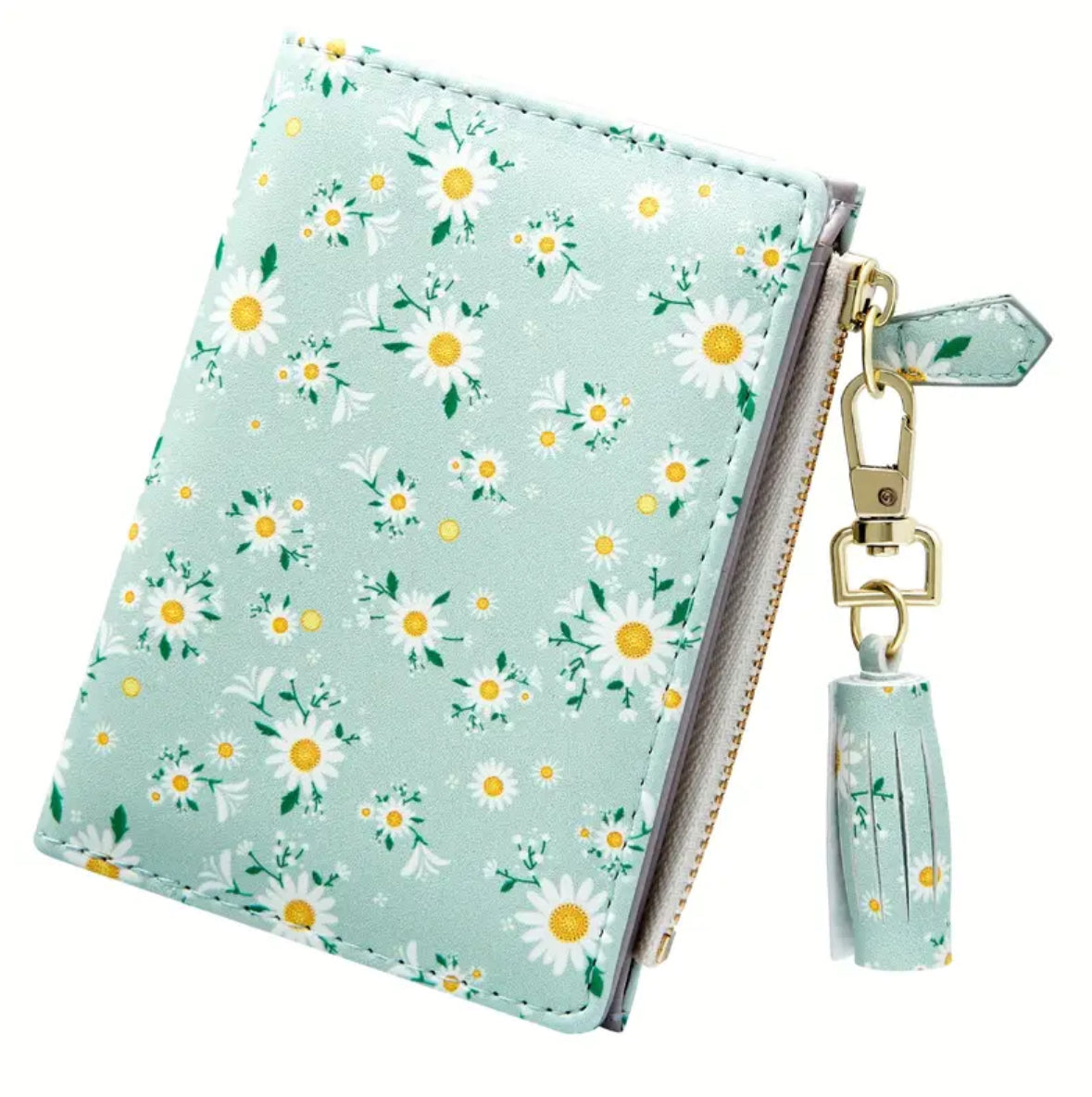 Slim Bifold Zipper Wallet