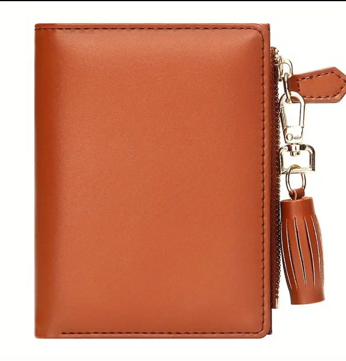Slim Bifold Zipper Wallet