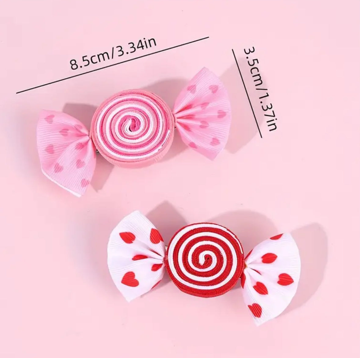 4-piece Candy Shaped Hair Clips