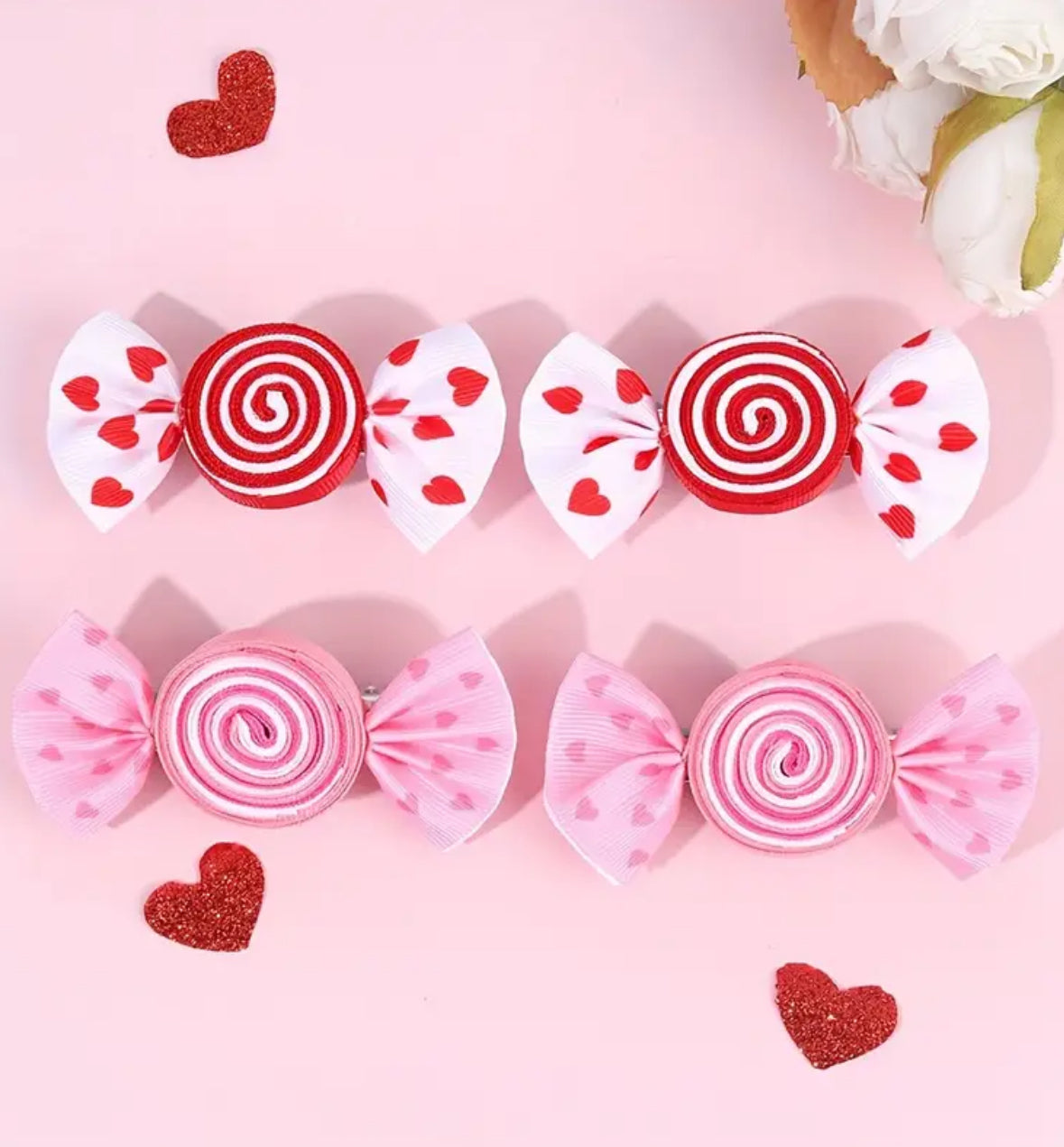 4-piece Candy Shaped Hair Clips