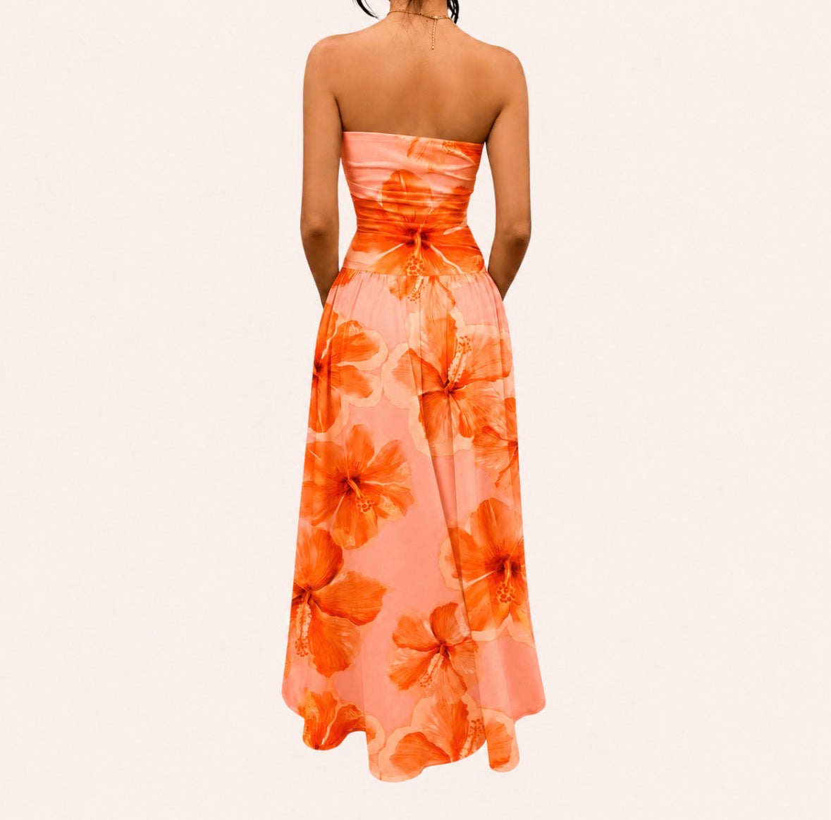 Floral Print Long Summer Dress