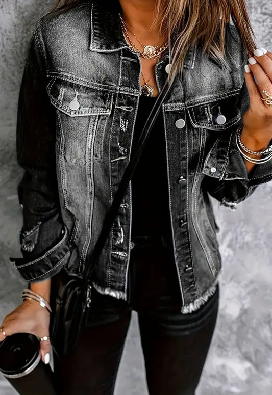Western Vintage Style Denim Jacket