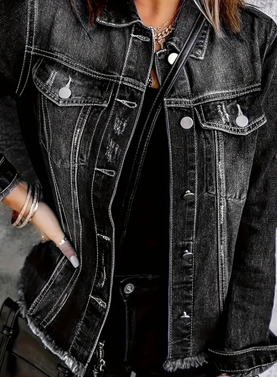 Western Vintage Style Denim Jacket