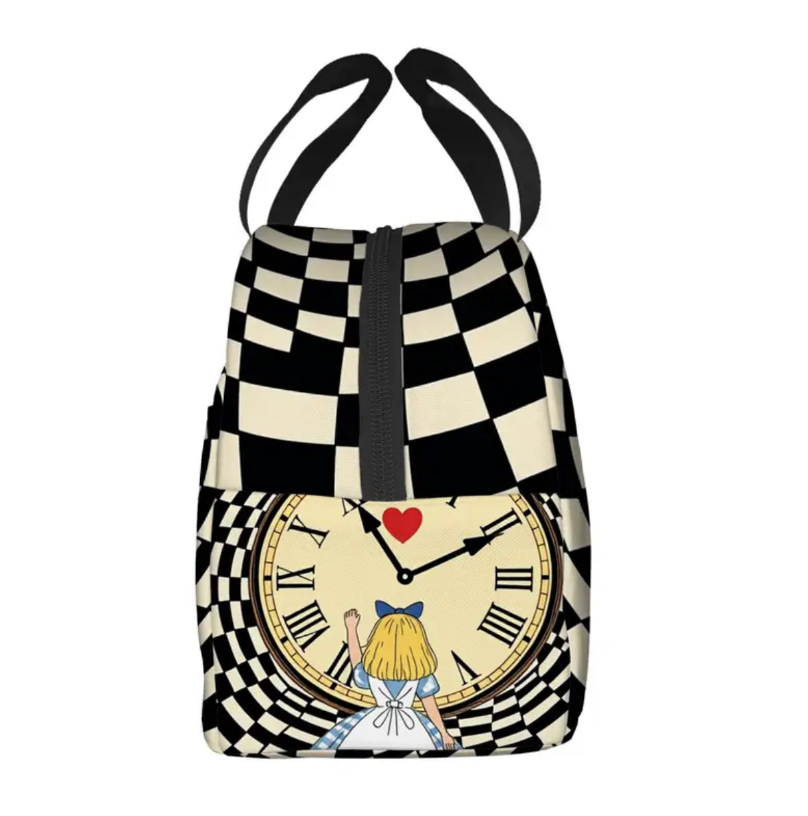 Alice in Wonderland with Clock Totebag