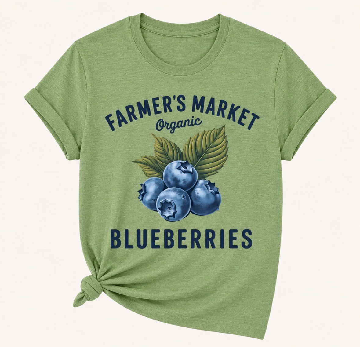 Graphic T-shirt “FARMERS MARKET BLUEBERRIES”