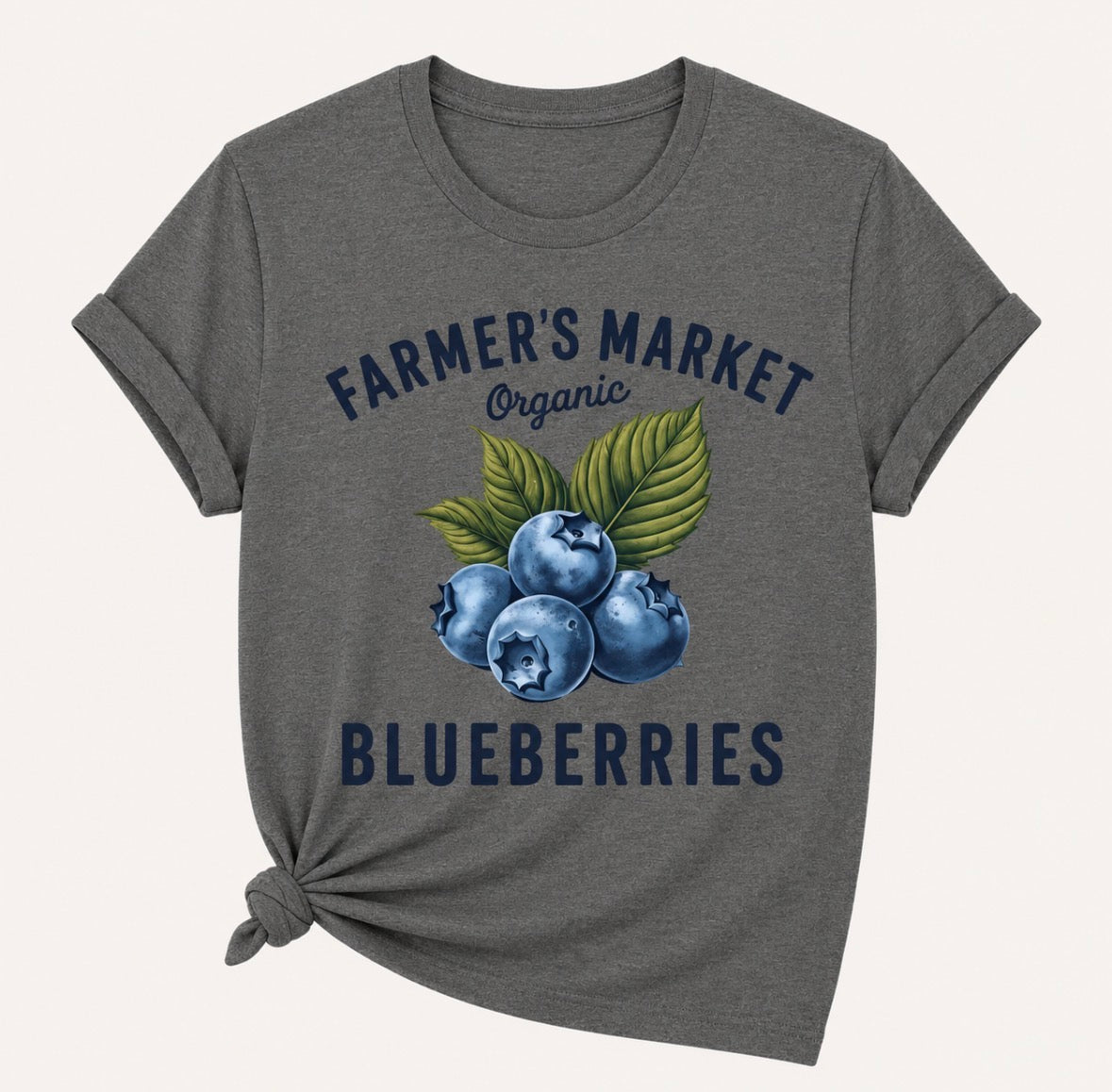 Graphic T-shirt “FARMERS MARKET BLUEBERRIES”