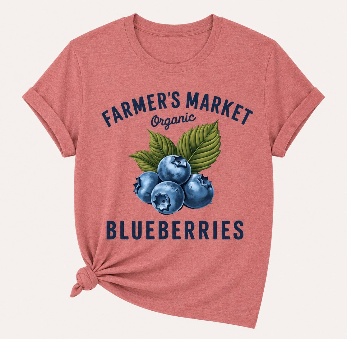 Graphic T-shirt “FARMERS MARKET BLUEBERRIES”
