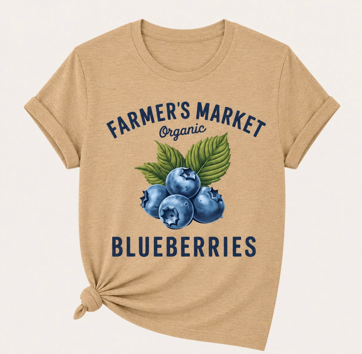 Graphic T-shirt “FARMERS MARKET BLUEBERRIES”