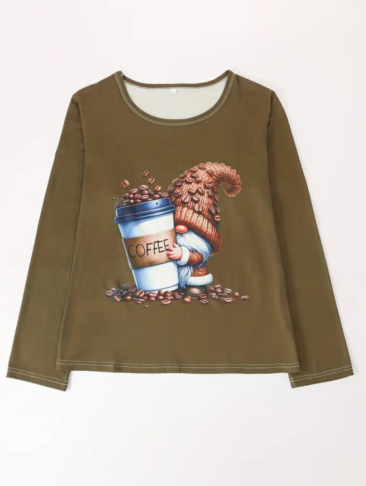 2-piece Gnome and Coffee Loungewear Set