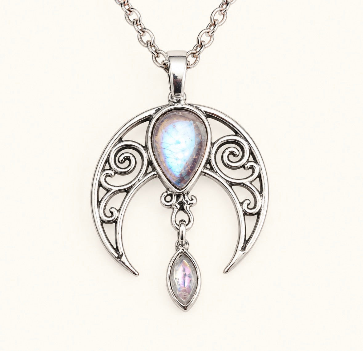 Bohemian Style Moonstone Necklace