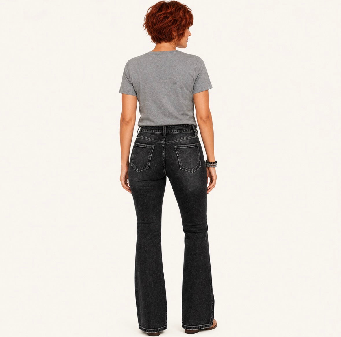 High-Rise Flared Bell-Bottom Jeans