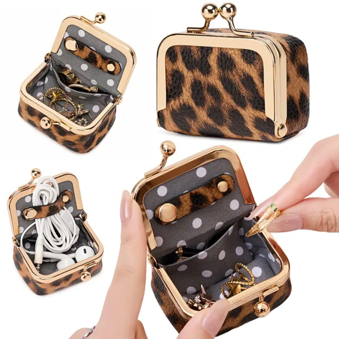 Mini Coin Purse with Clasp and Mini Storage Box