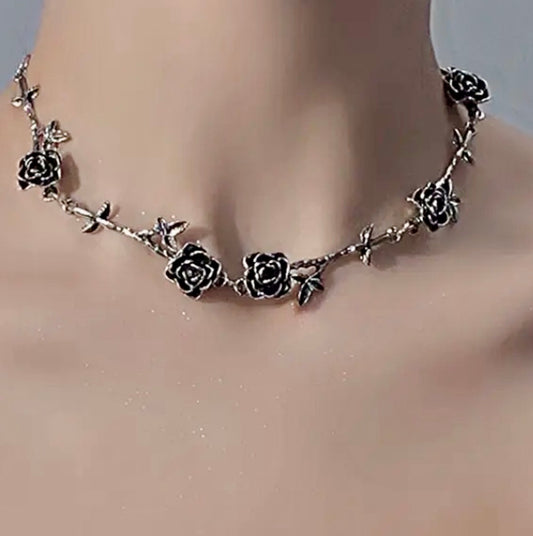 Gothic Rose Thorn Necklace