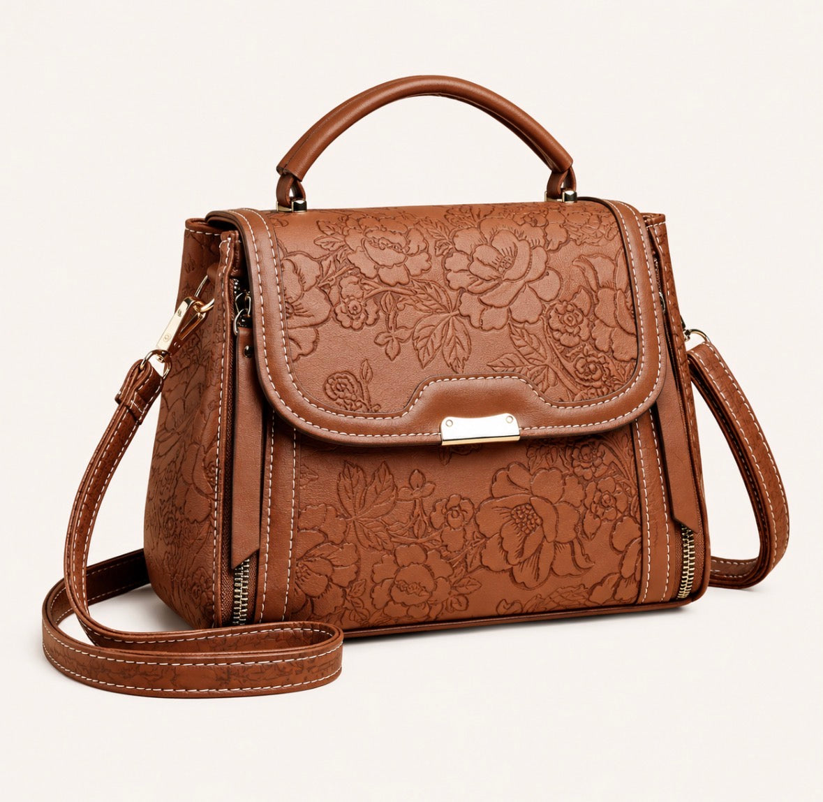 Large Capacity Vintage Trendy Handbag