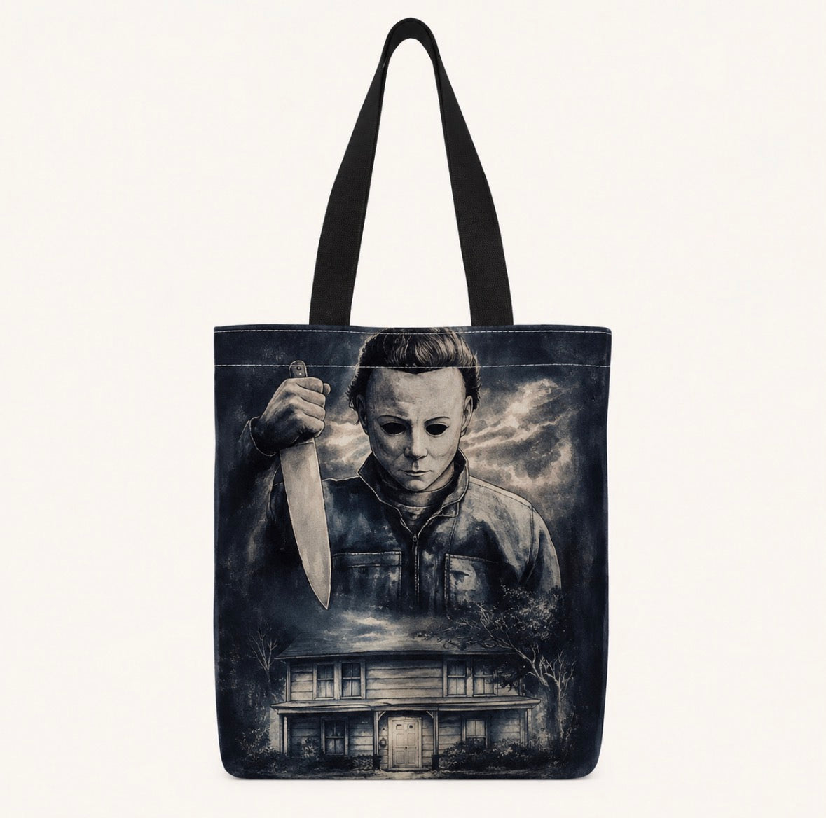 Michael Meyers Themed Tote Bag