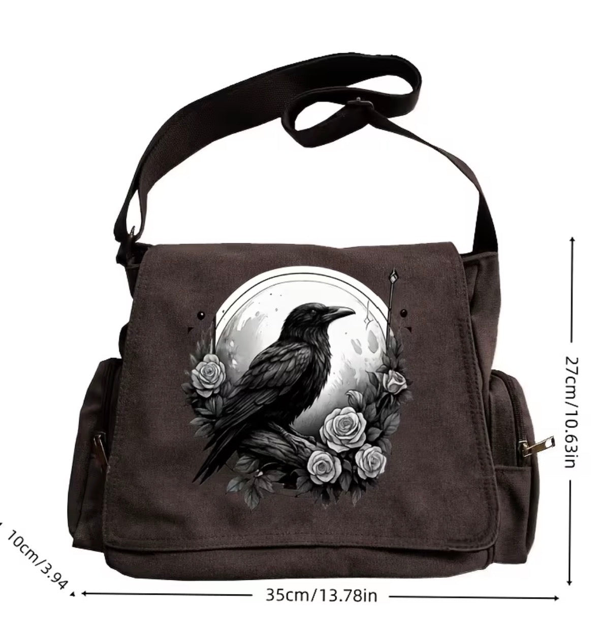 Large Crow and Raven Totebag