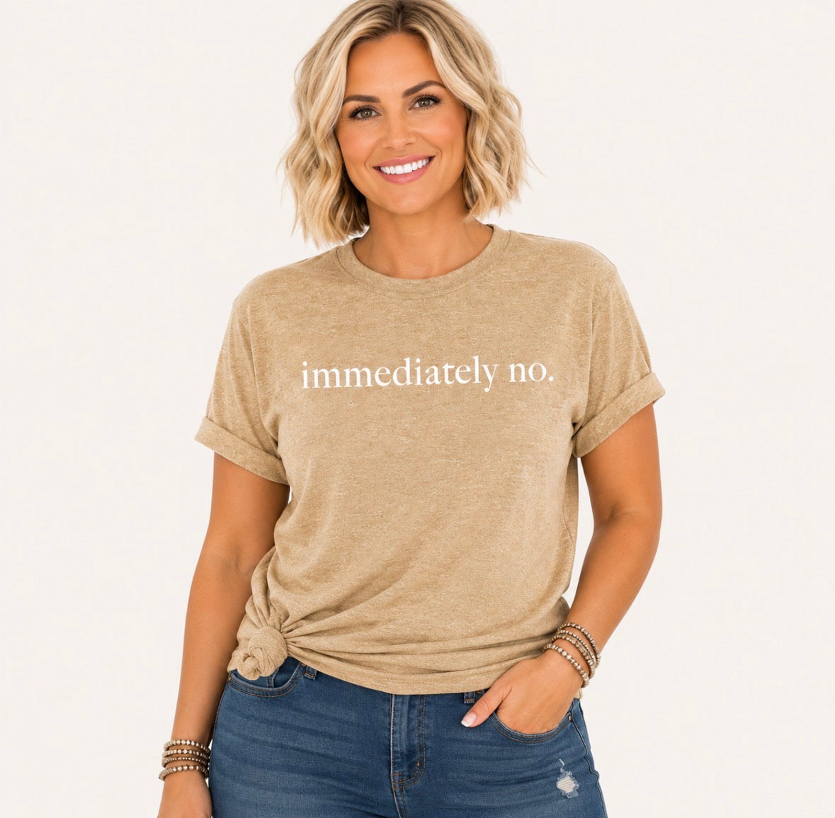 Graphic T-shirt “Immediately No”