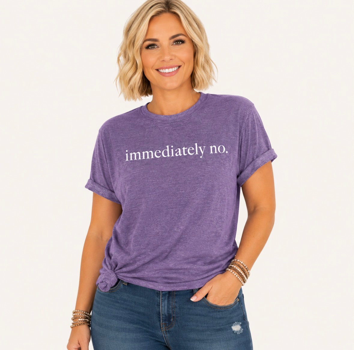 Graphic T-shirt “Immediately No”